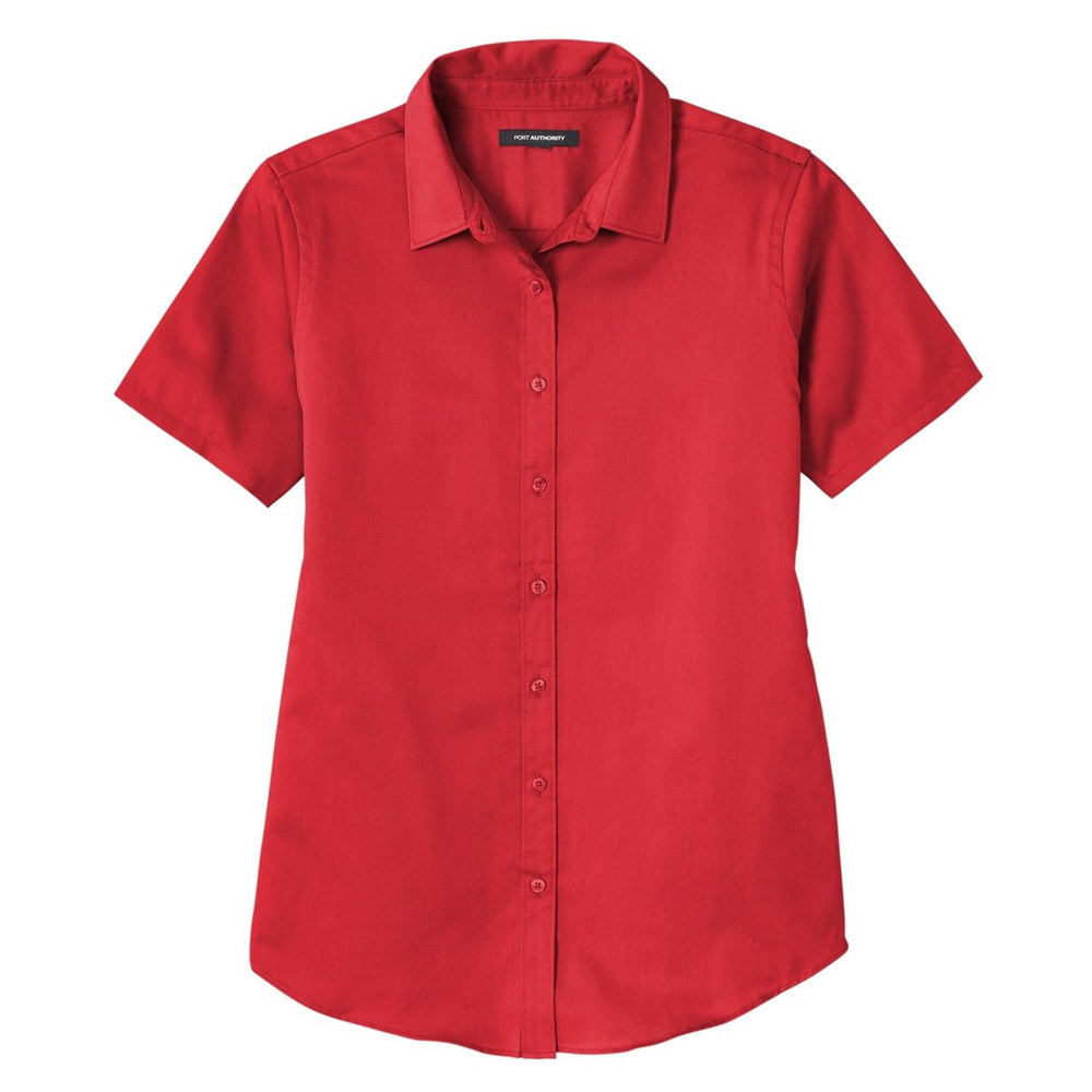 Port Authority® Ladies Short Sleeve SuperPro React®Twill Shirt