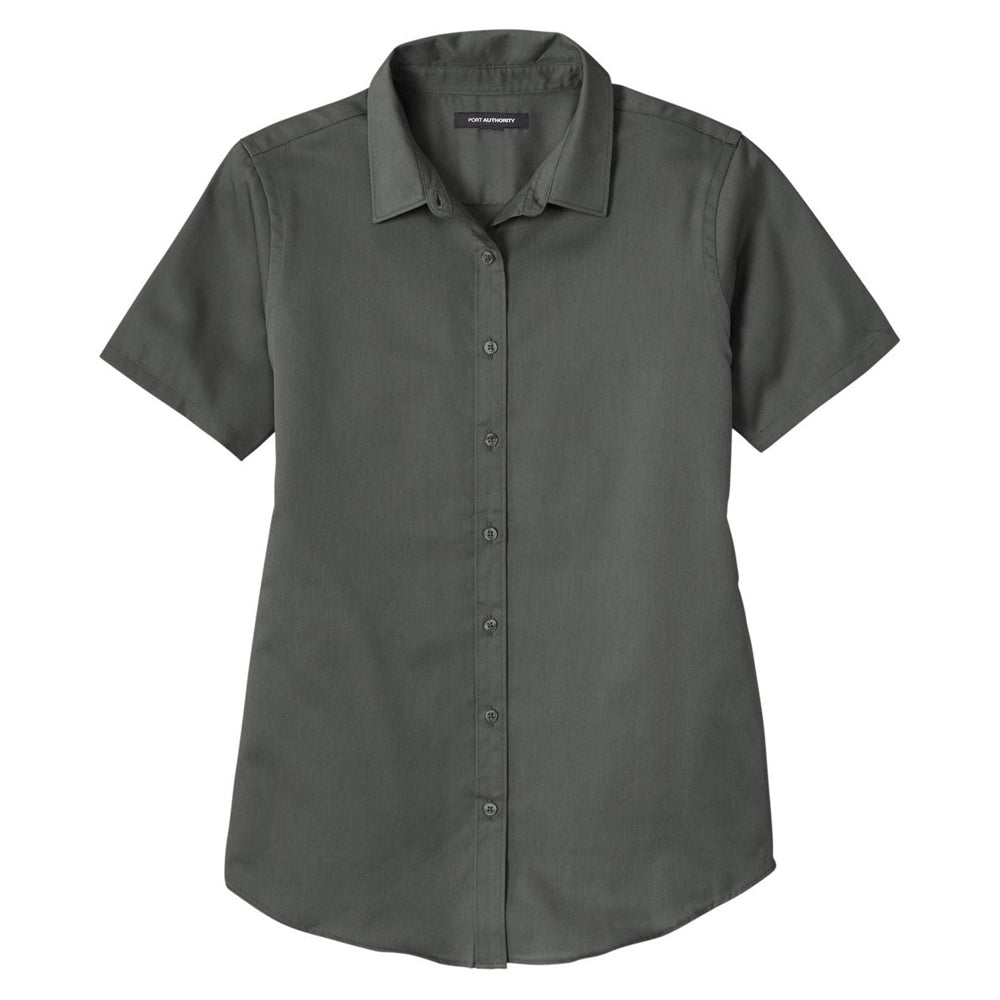 Port Authority® Ladies Short Sleeve SuperPro React®Twill Shirt