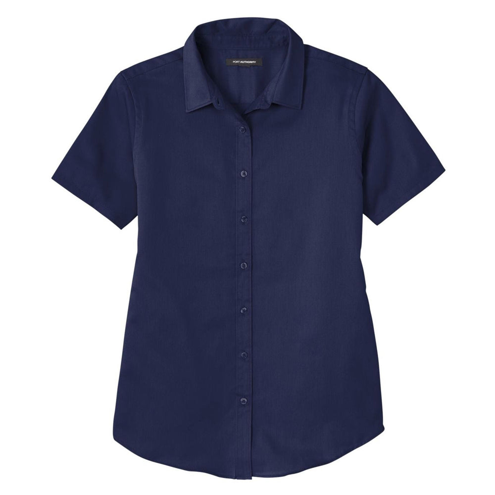 Port Authority® Ladies Short Sleeve SuperPro React®Twill Shirt