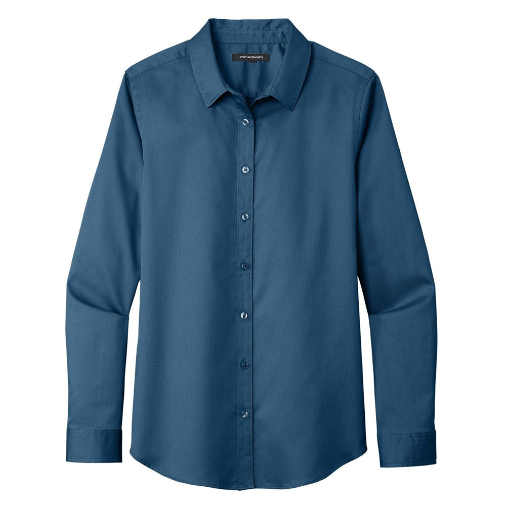 Port Authority® Ladies Long Sleeve SuperPro React®Twill Shirt