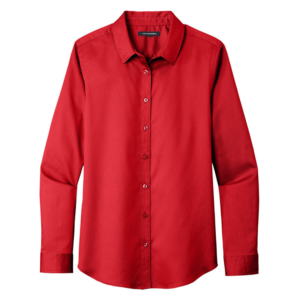 Port Authority® Ladies Long Sleeve SuperPro React®Twill Shirt