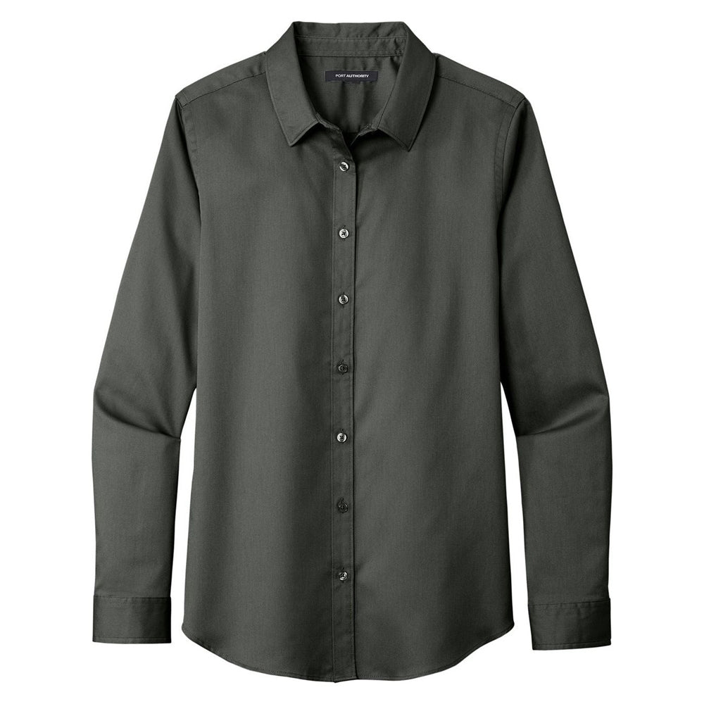 Port Authority® Ladies Long Sleeve SuperPro React®Twill Shirt