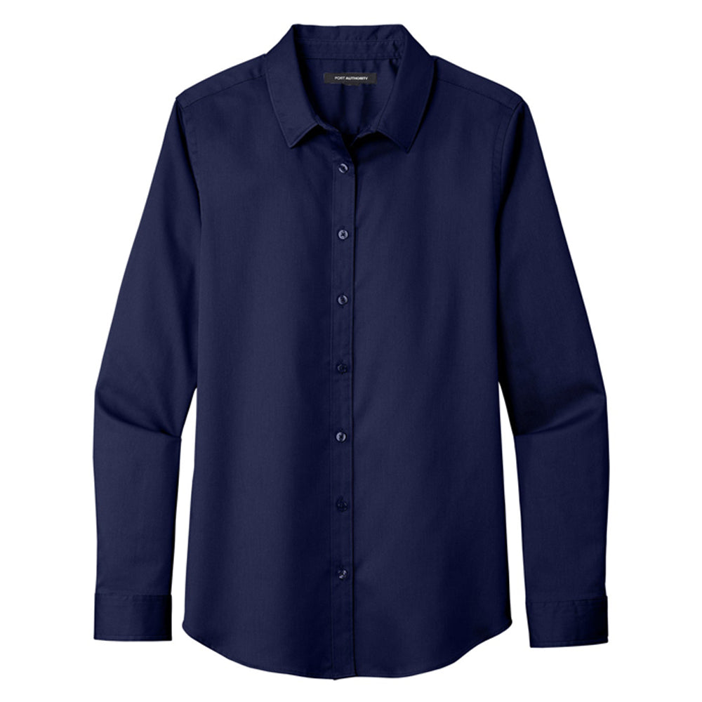 Port Authority® Ladies Long Sleeve SuperPro React®Twill Shirt
