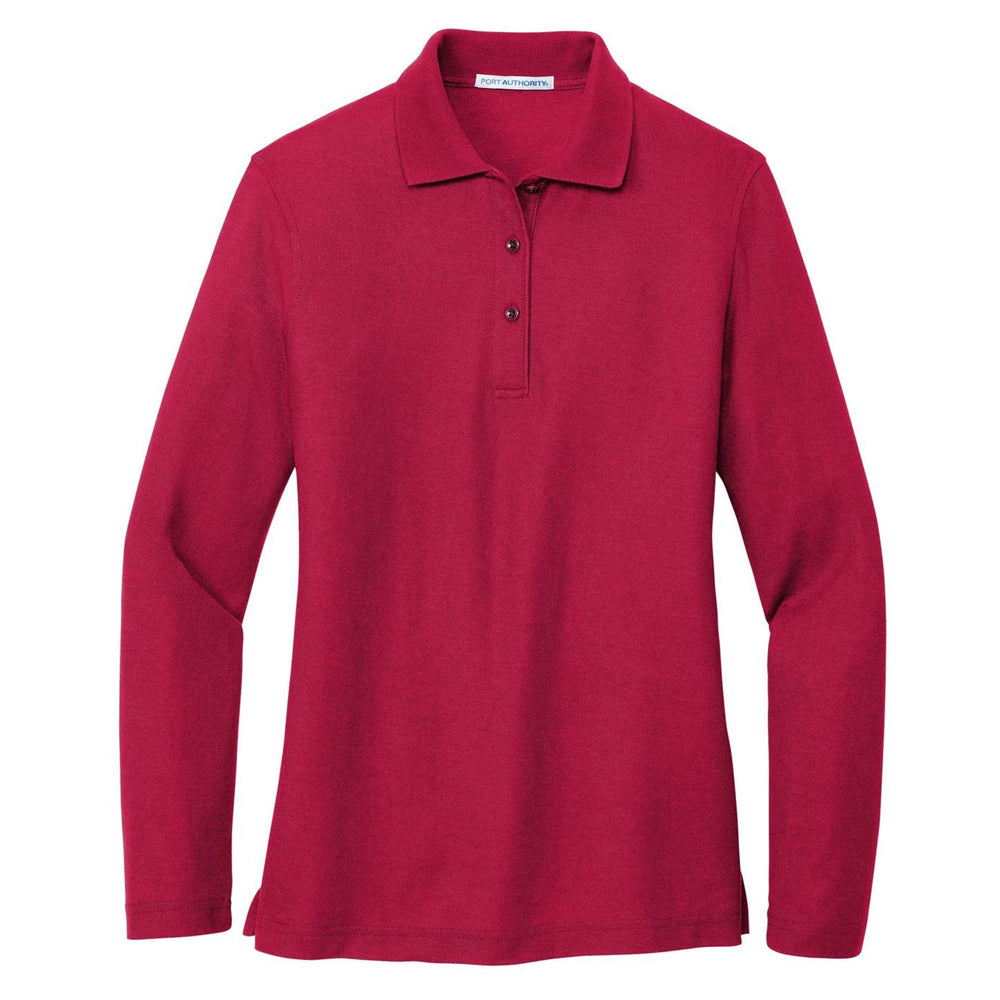 Port Authority® Ladies Silk Touch™ Long Sleeve Polo