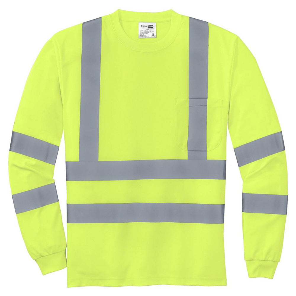 CornerStone - ANSI 107 Class 3 Long Sleeve Snag-Resistant Reflective T-Shirt
