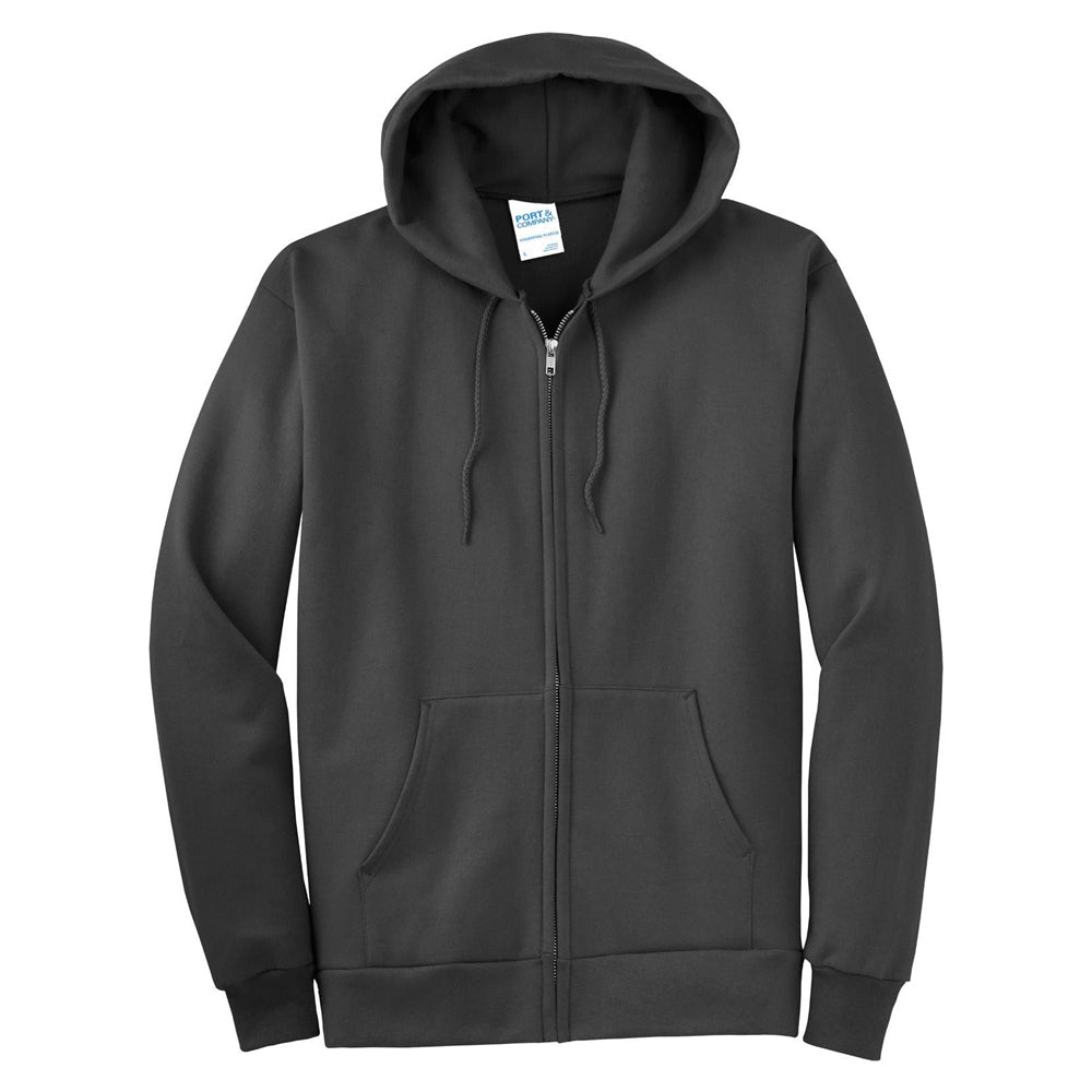 Port & Company® Tall Essential Fleece Full-Zip Hooded Sweatshirt