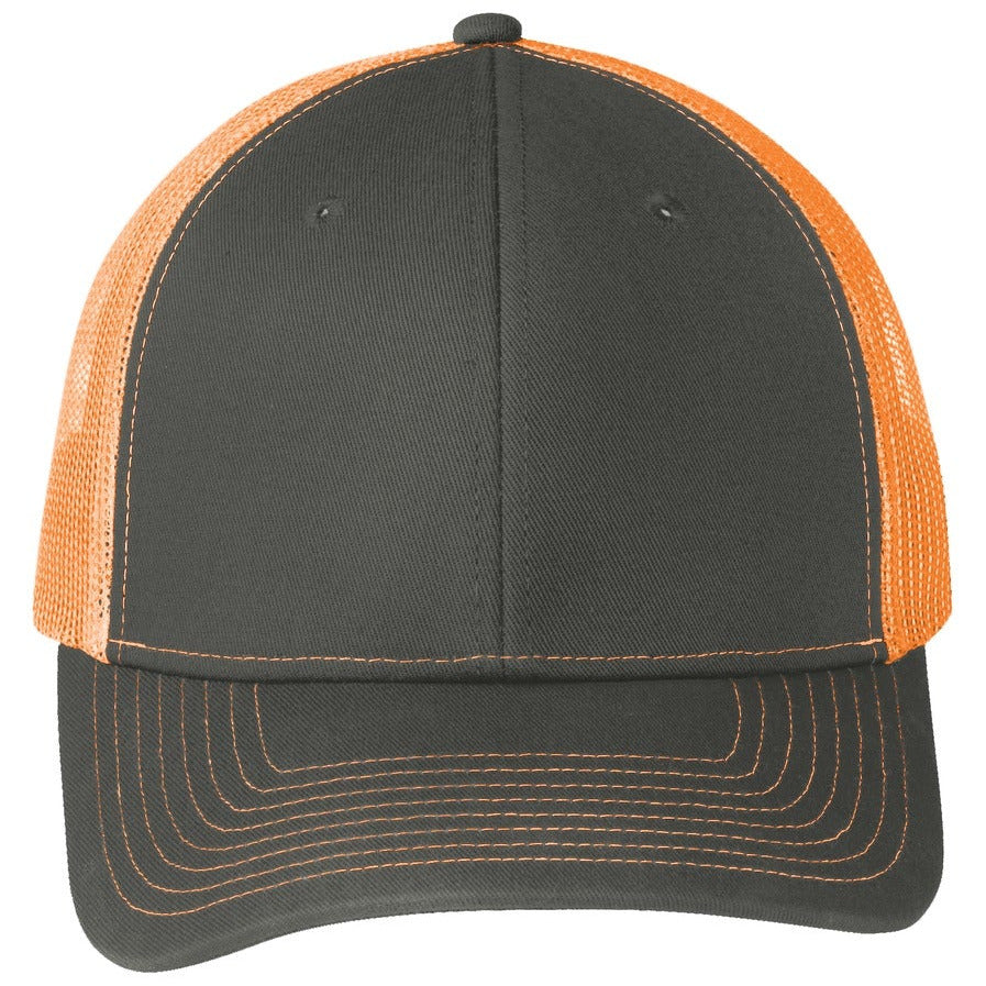 Grey Steel/ Neon Orange