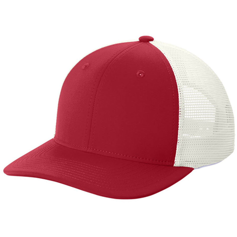 Deep Red/ White